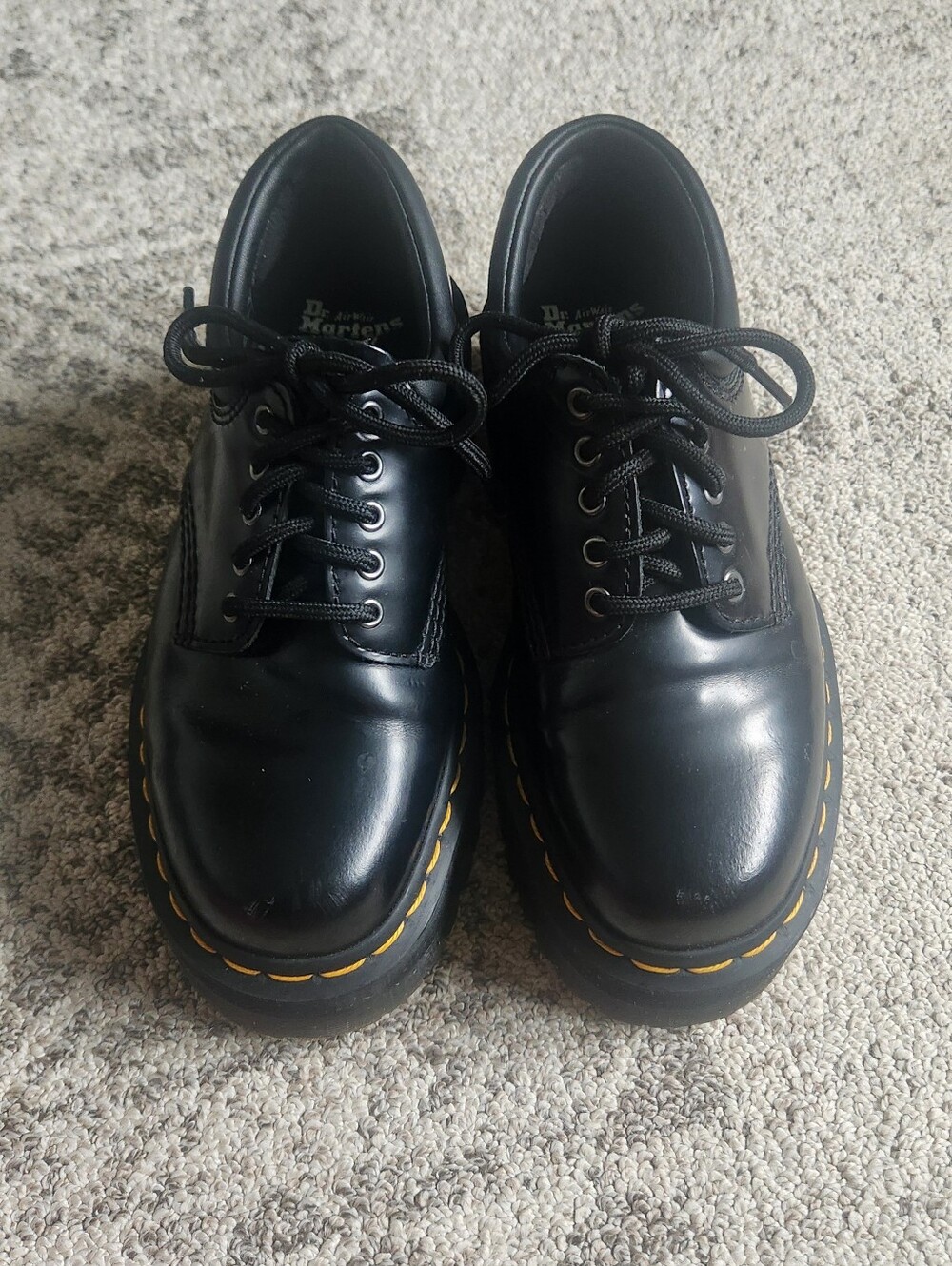 Dr. Martens Black 8053 Quad Platform Shoes